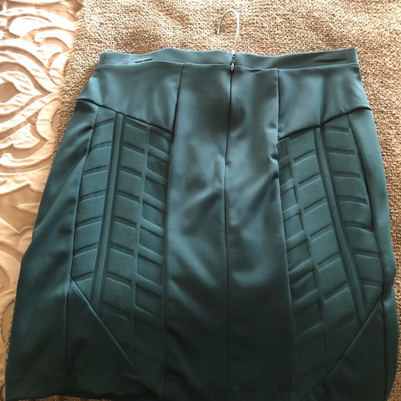 LaPina By David Helwani 18” Short Green Skirt Size M - Picture 8 of 8